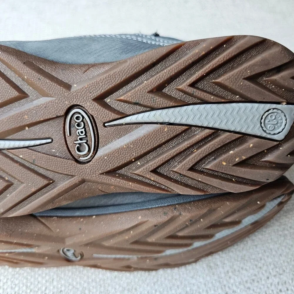 Chaco Hopi Grey Leather Felt Winter Comfy Boots Size 9